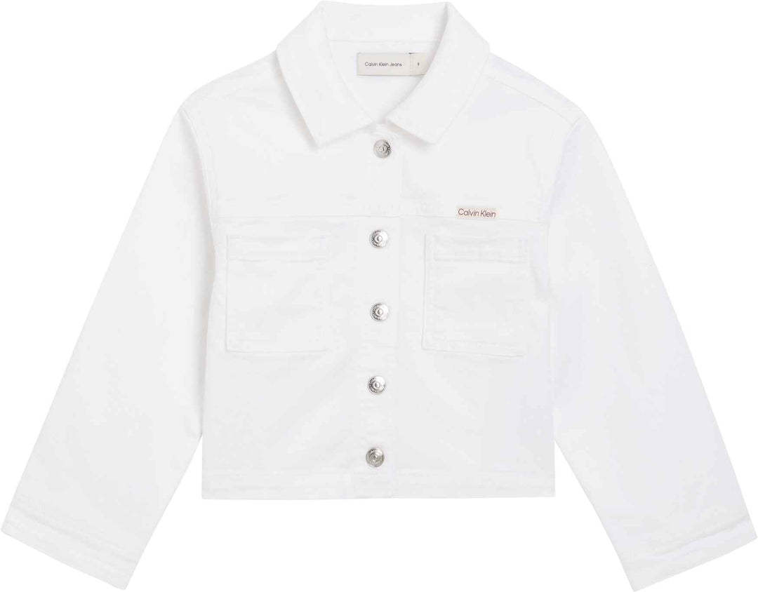 Calvin Klein Jacket Denim White para Niña