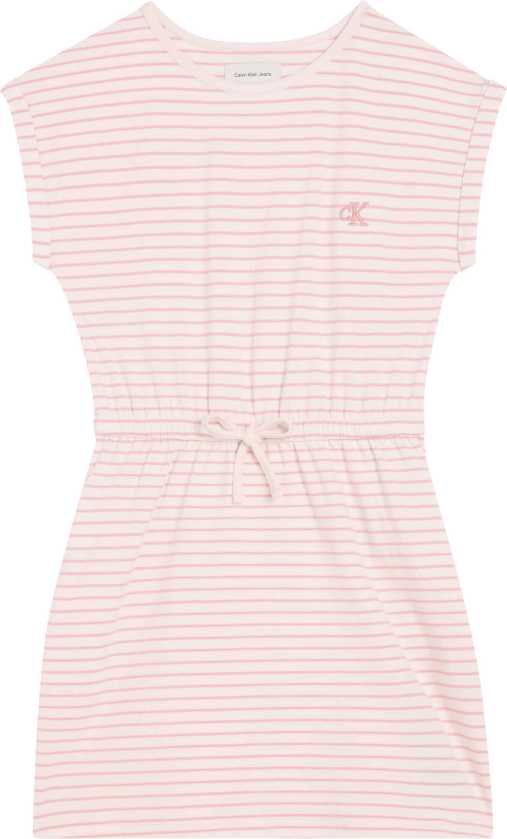 Calvin Klein Vestido Feeder Stripe Pearl para Niña