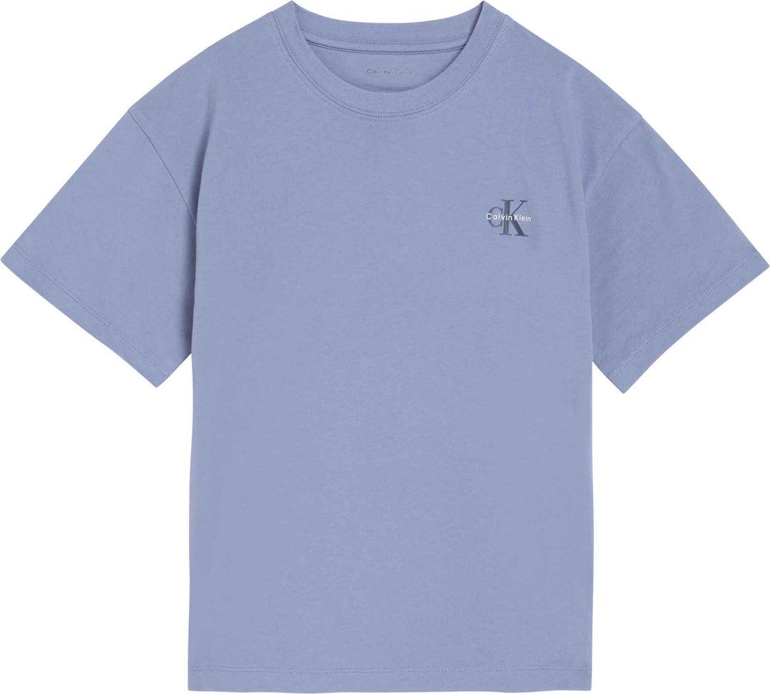 Calvin Klein Conjunto De Short Knit Satin Blue para Niño