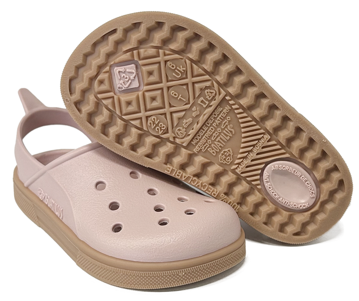 BOATILUS NIÑA CHANCLETA CLOGGY OLDPINK/BEIGE