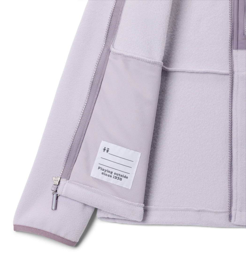 COLUMBIA NIÑO ABRIGO FAST TREK IV FLEECE FULL ZIP LAVENDER PEARL/SHALE PURPLE