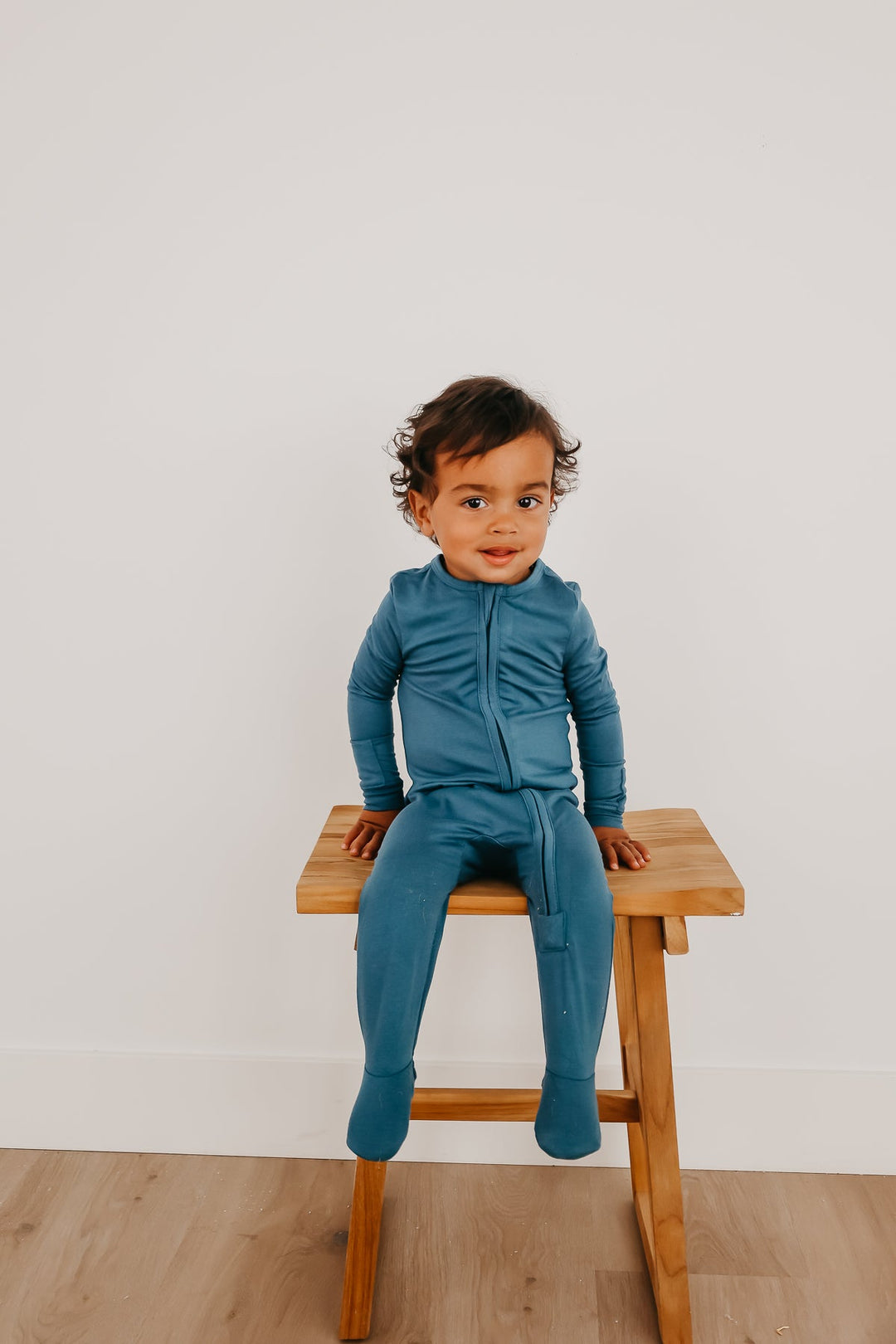 COPPER PEARL BEBE NIÑO PIJAMA STEEL ZIP-UP