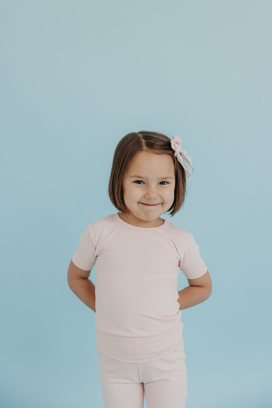 COPPER PEARL NIÑA PIJAMA BLUSH SHORT SLEEVE 2PK