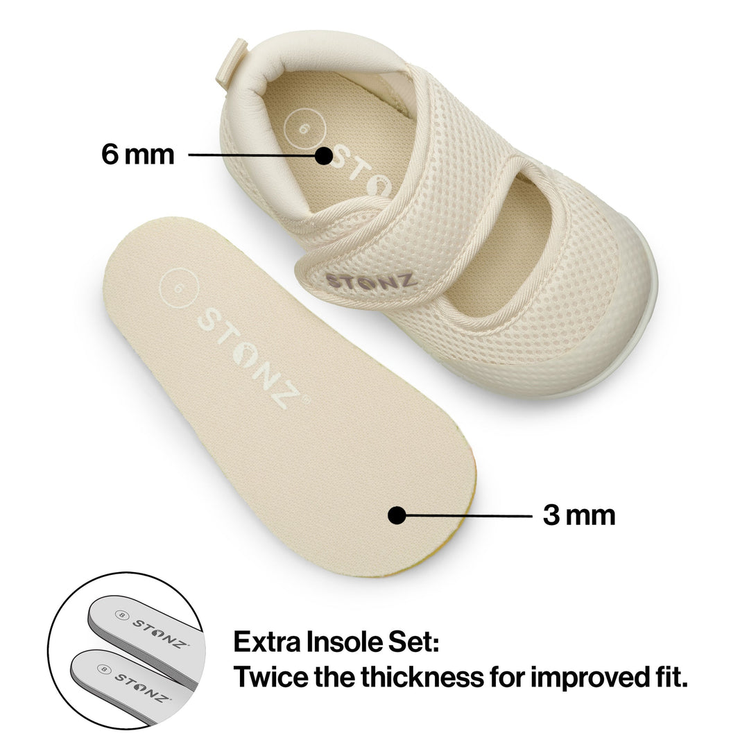 STONZ BEBE NIÑA ZAPATO CRUISER MARY JANE IVORY