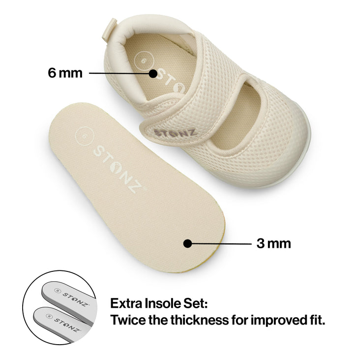 STONZ BEBE NIÑA ZAPATO CRUISER MARY JANE IVORY