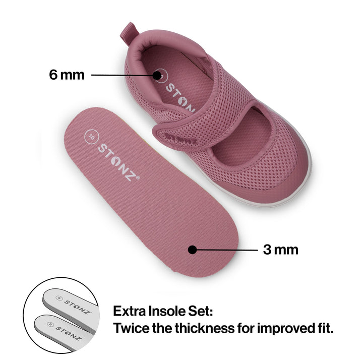 STONZ NIÑA ZAPATO CRUISER MARY JANE DUSTY ROSE