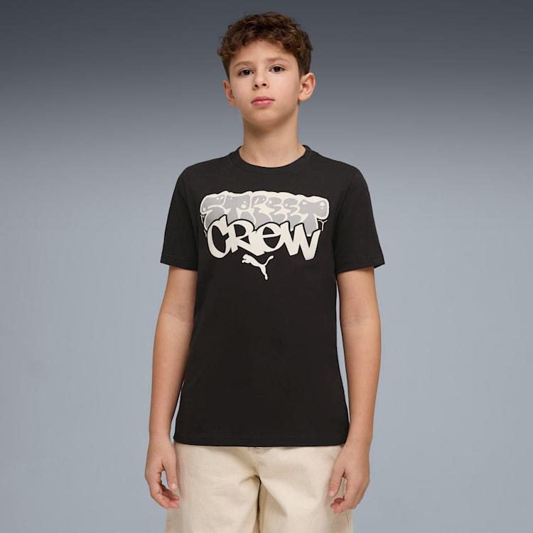 PUMA NIÑO TSHIRT MID90S GRAPHIC BLACK