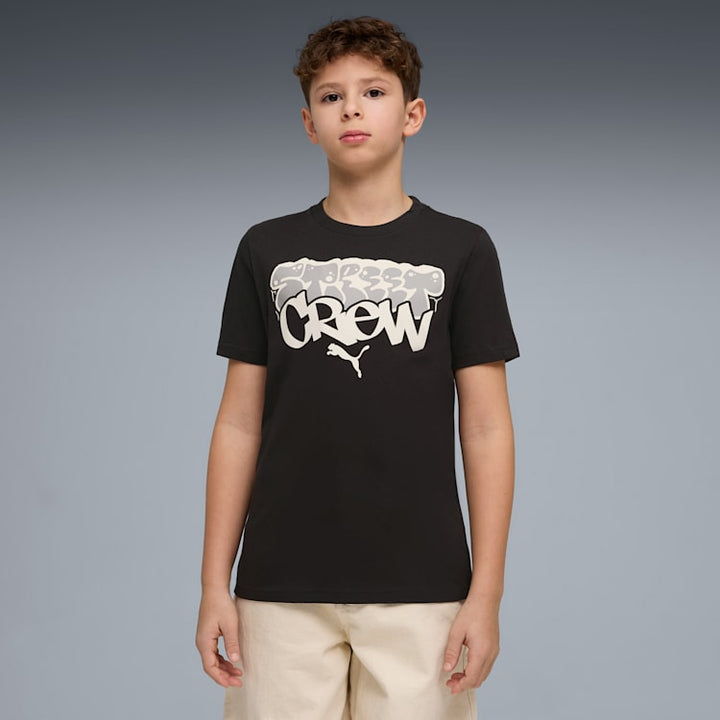 PUMA NIÑO TSHIRT MID90S GRAPHIC BLACK