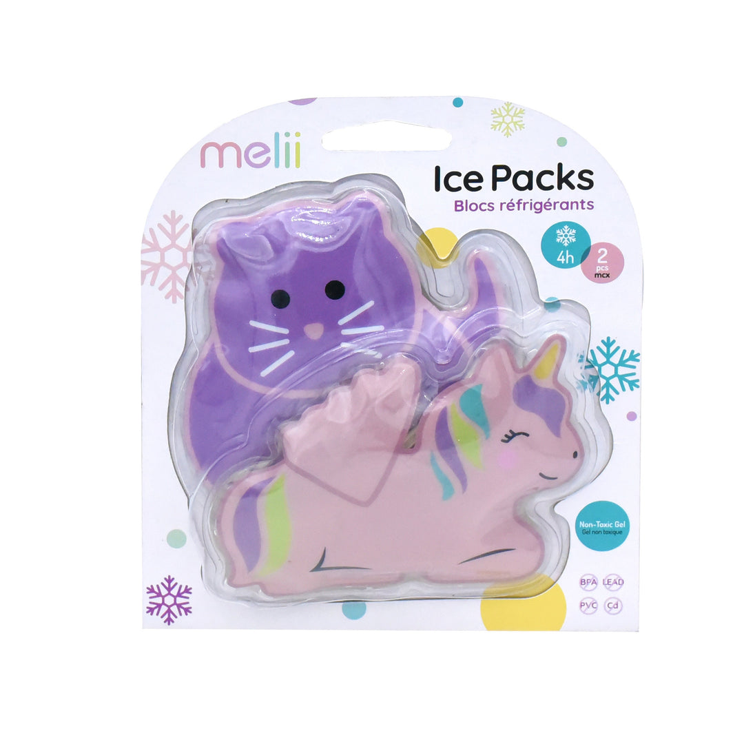 MELII GEL ICE PACK UNICORN & CAT 2PCS