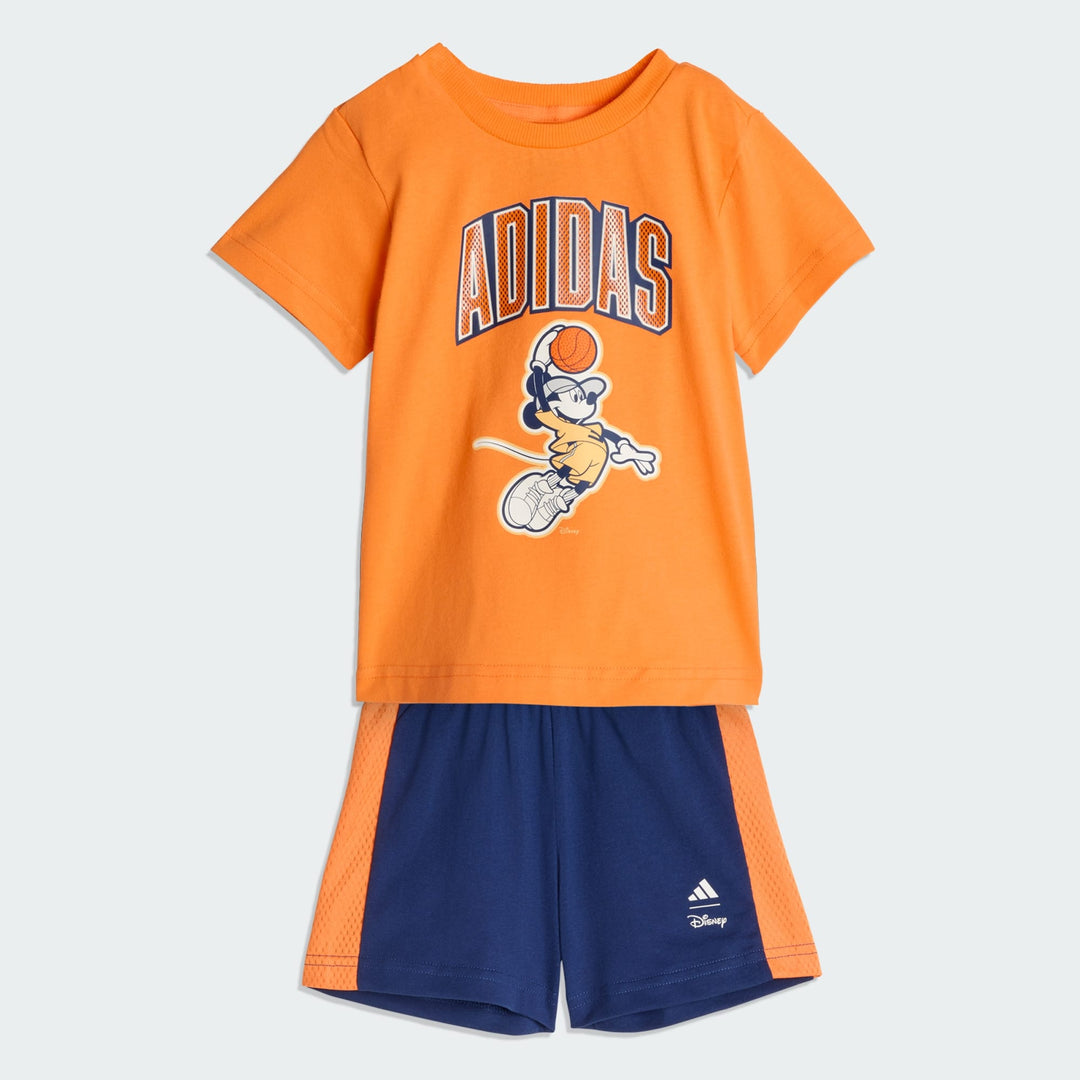 ADIDAS BEBE NIÑO CONJ. DE SHORT I DY MICKEY PUOR/OWHITE