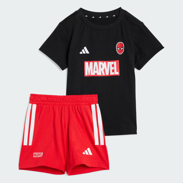 ADIDAS NIÑO CONJ. DE SHORT I MARVEL SM BLACK/WHITE