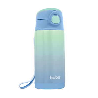 BUBA TAZA TÉRMICA DEGRADADA AZUL CON PAJILLA 14OZ