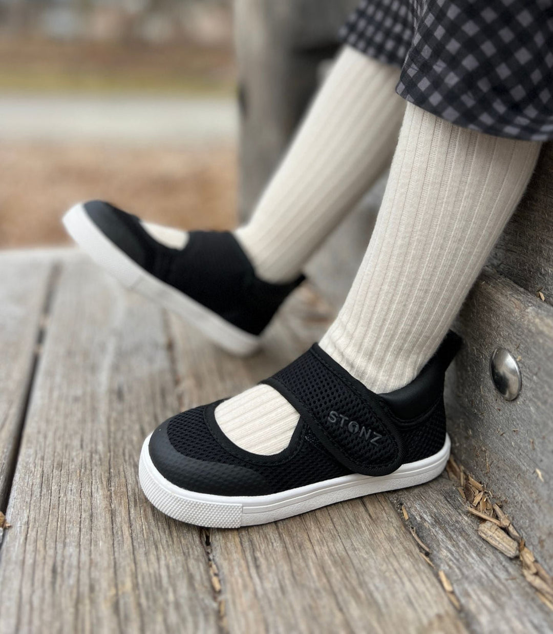 STONZ NIÑA ZAPATO CRUISER MARY JANE BLACK