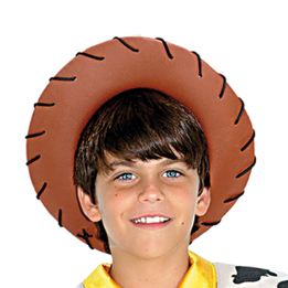 DISFRACES NIÑO SOMBRERO DE VAQUERO EN FOAMI MARRÓN
