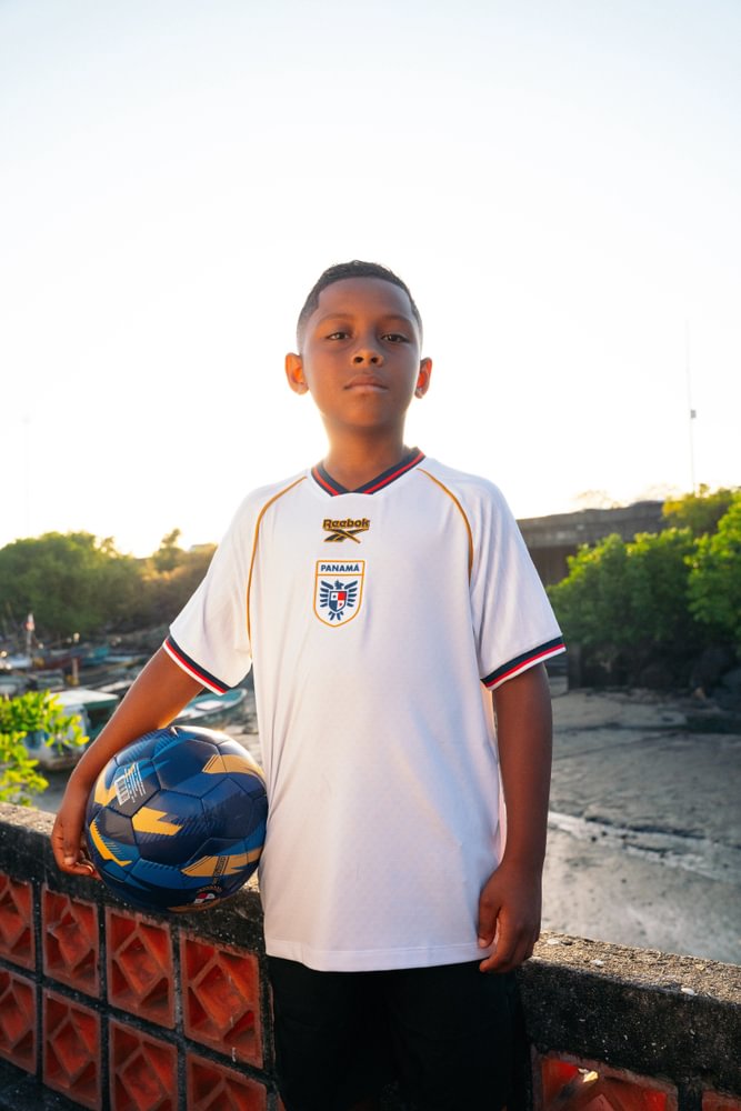 REEBOK NIÑO TSHIRT PANAMÁ AWAY WHITE