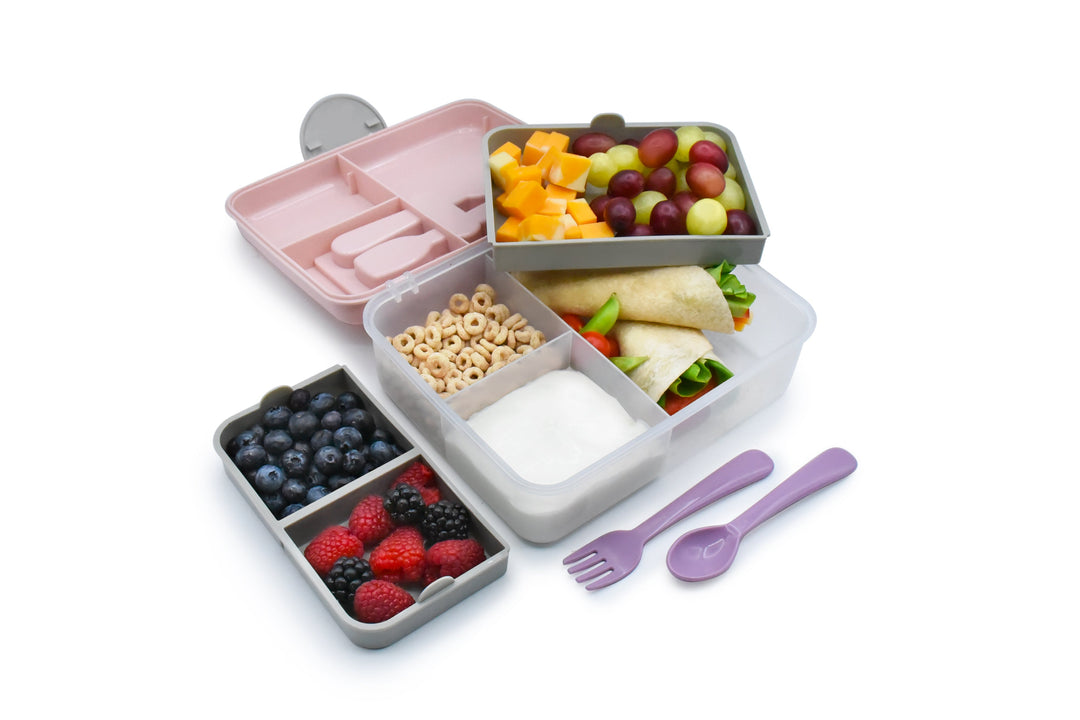 MELII VASIJA DE 2 NIVELES BENTO PINK/PURPLE/GREY