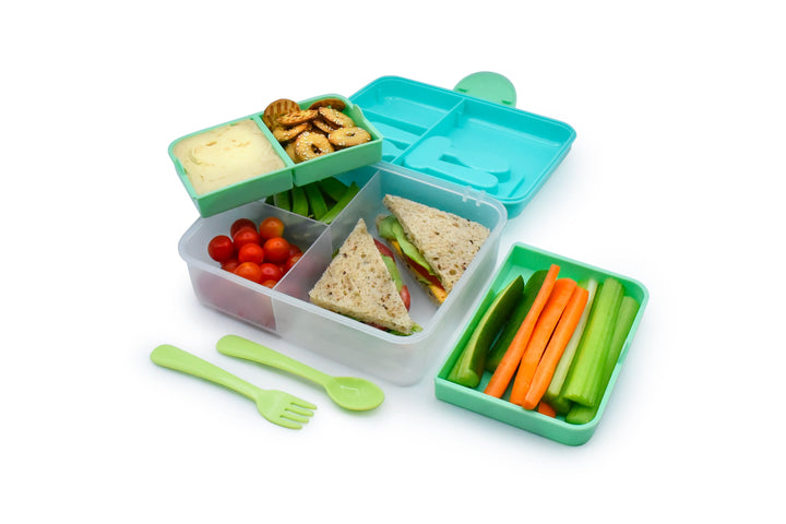 MELII VASIJA DE 2 NIVELES BENTO BLUE/MINT/LIME