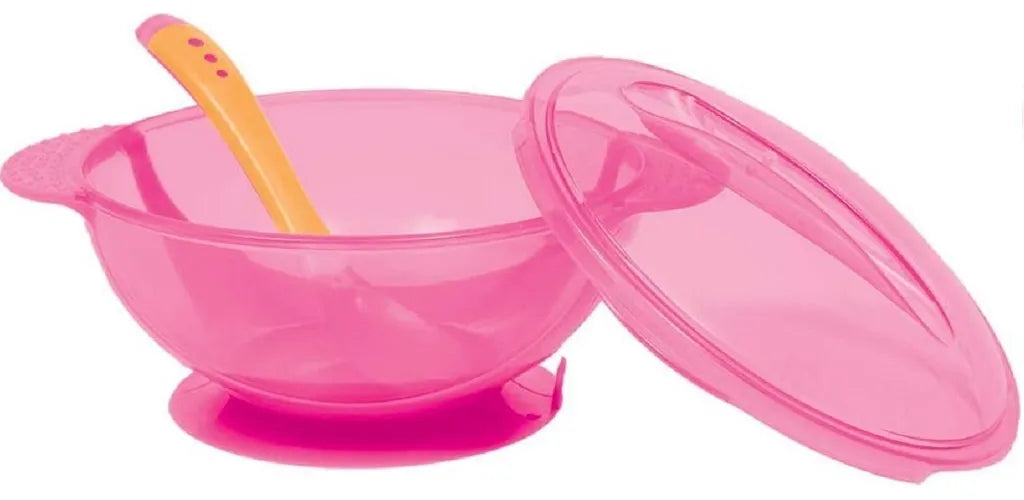 BUBA SET DE BOWL CON TAPA Y CUCHARA ROSADO