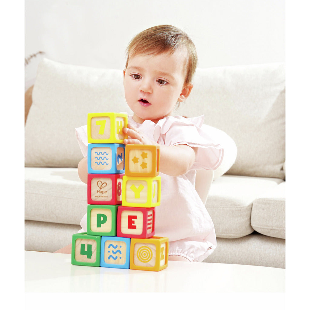 HAPE BLOQUES DE MADERA DE SILICONA 10 PIEZAS