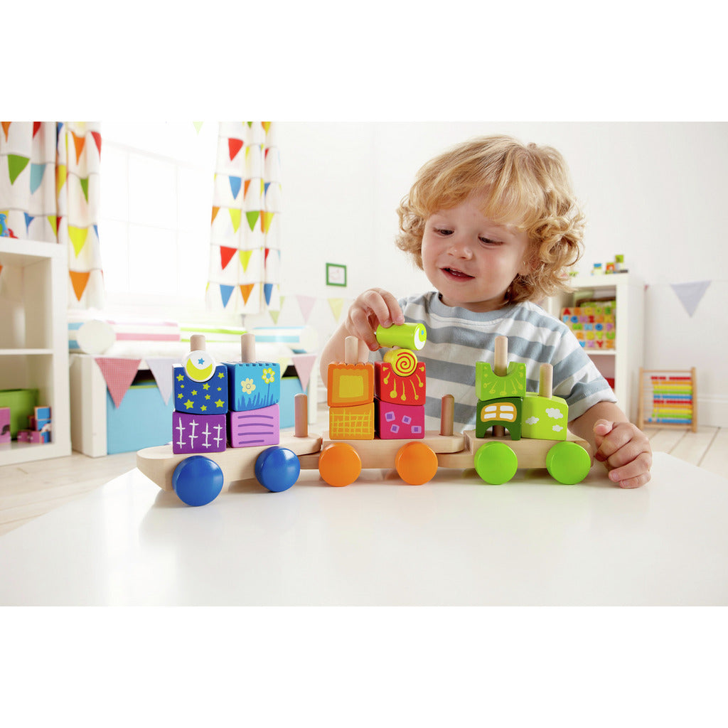 HAPE TREN DE BLOQUES DE FANTASIA