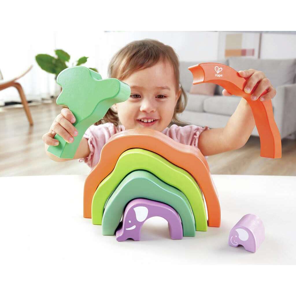 HAPE SAFARI ELEPHANT STACKING BLOCKS