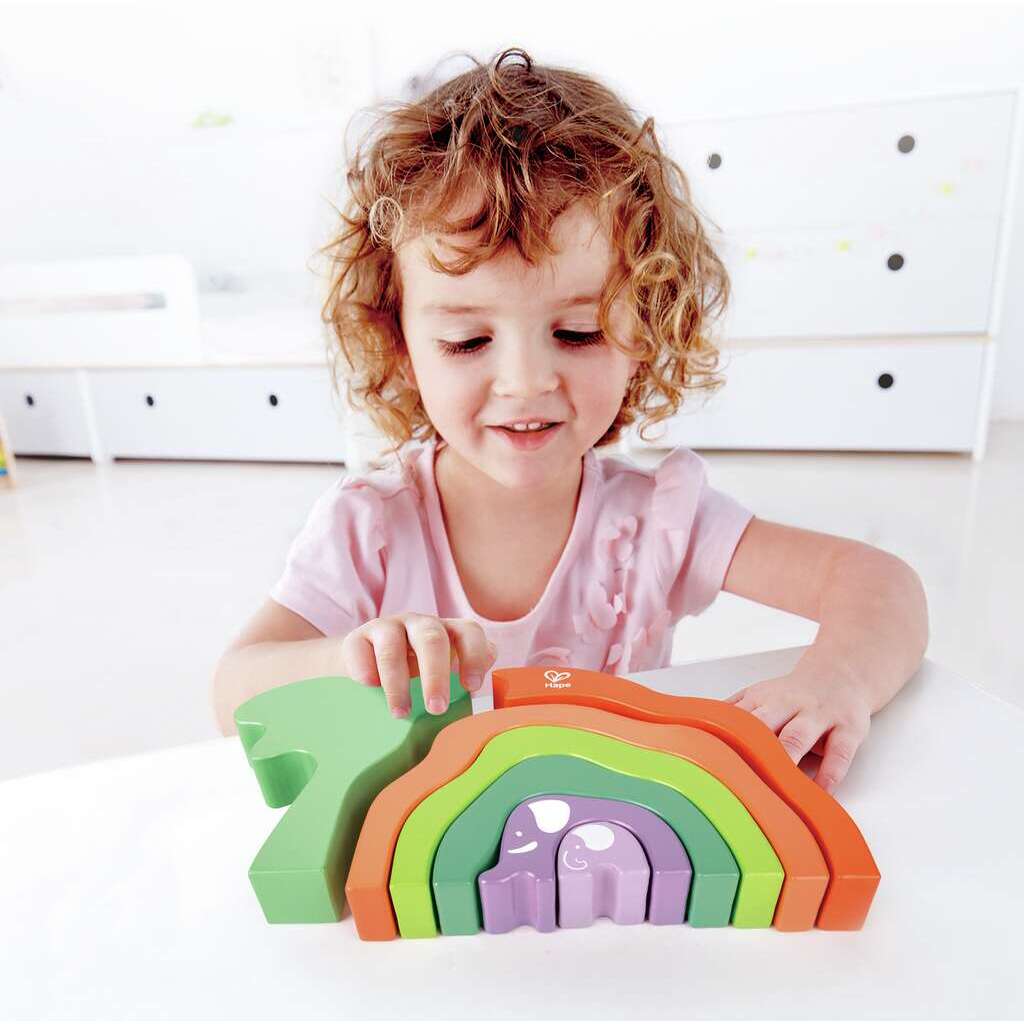 HAPE SAFARI ELEPHANT STACKING BLOCKS