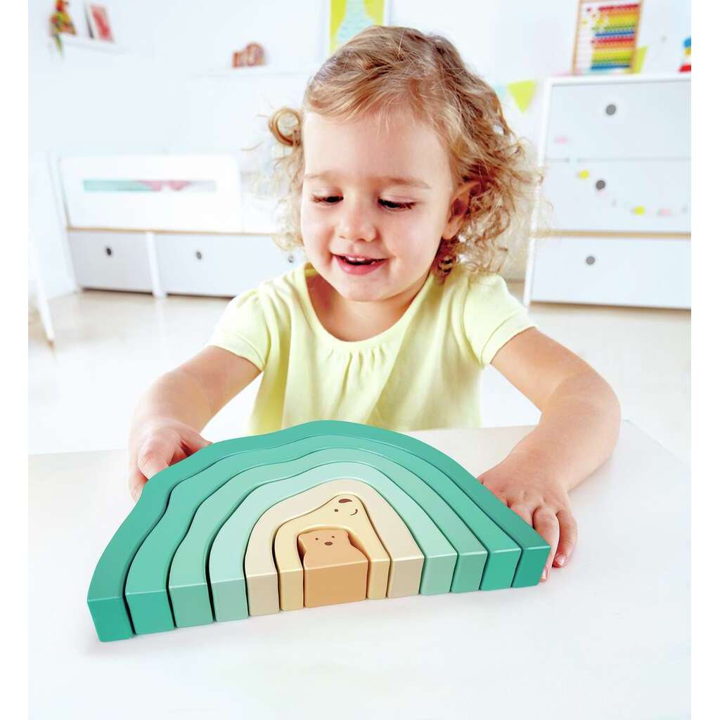 HAPE ARCTIC POLAR BEAR STACKING BLOCKS