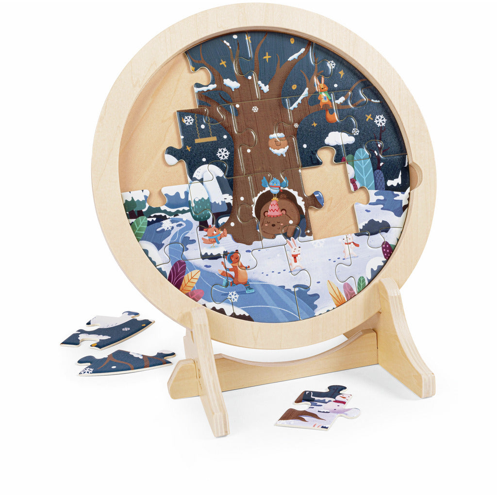 HAPE ROMPECABEZA DE CAPAS DE LAS 4 ESTACIONES