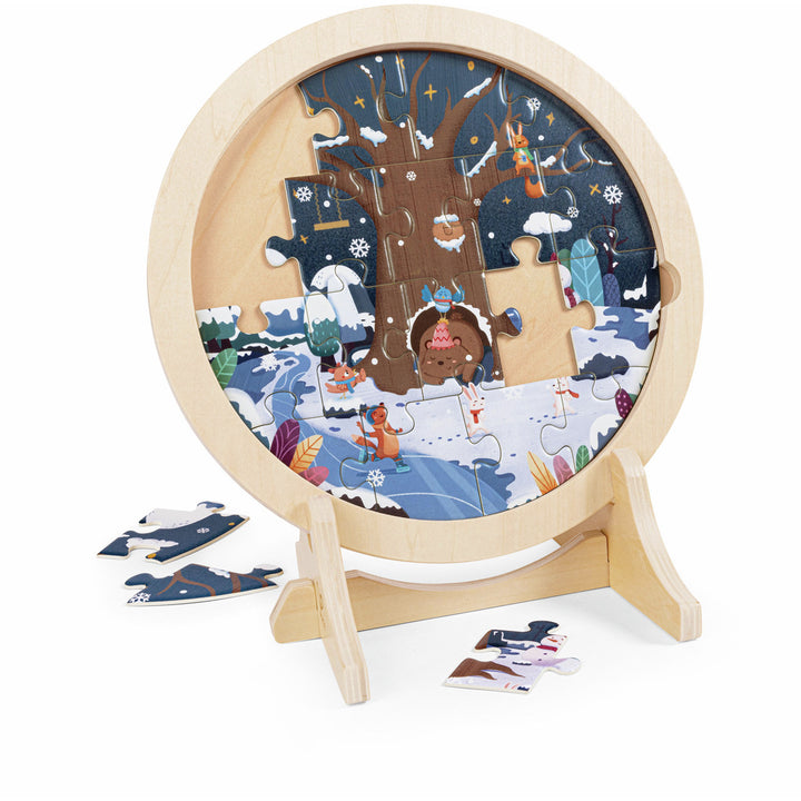 HAPE ROMPECABEZA DE CAPAS DE LAS 4 ESTACIONES