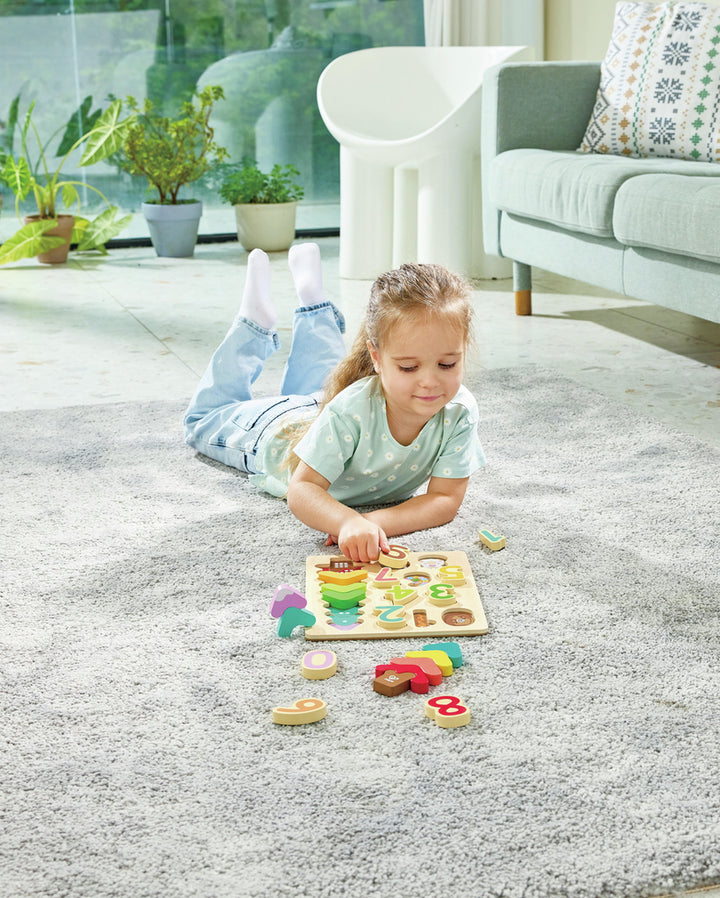 HAPE ROMPECABEZA DE COLORES Y NÚMEROS