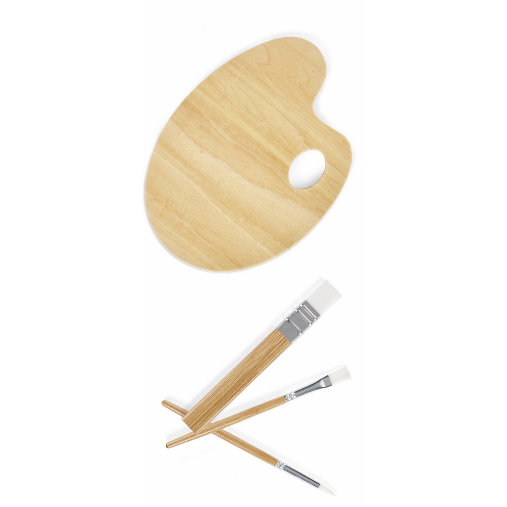 HAPE SET DE PINCELES Y PALETAS DE ARTE