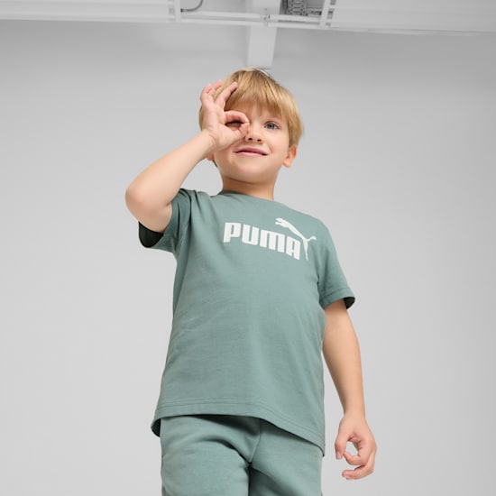 PUMA NIÑO TSHIRT ESS GREEN