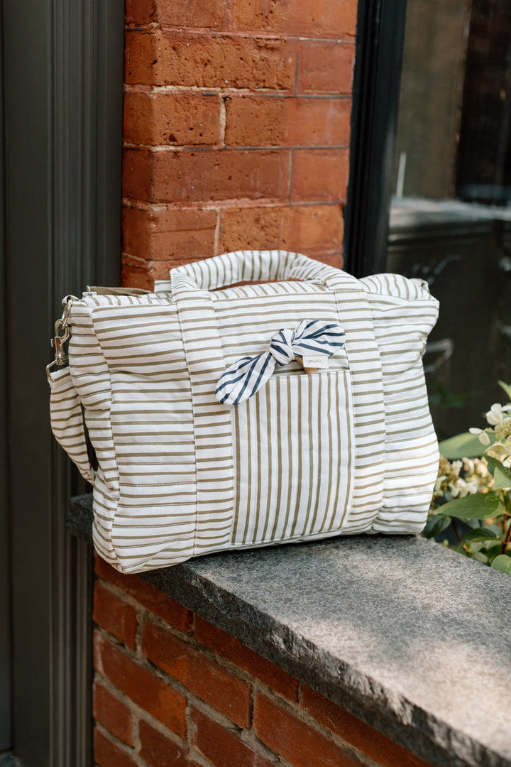 PEHR BOLSA PAÑALERA STRIPES AWAY OLIVE