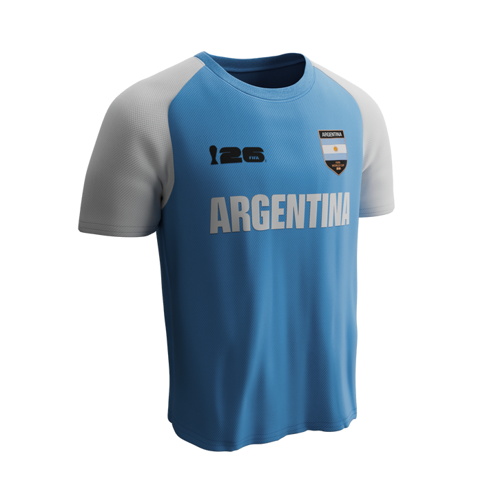 FANATICS NIÑO CONJ. DE SHORT FIFA ARGENTINA S/M LIGHT BLUE