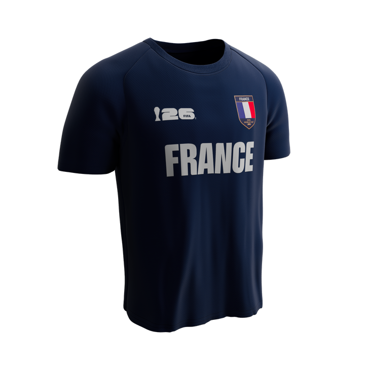 FANATICS NIÑO CONJ. DE SHORT FIFA FRANCE S/M NAVY