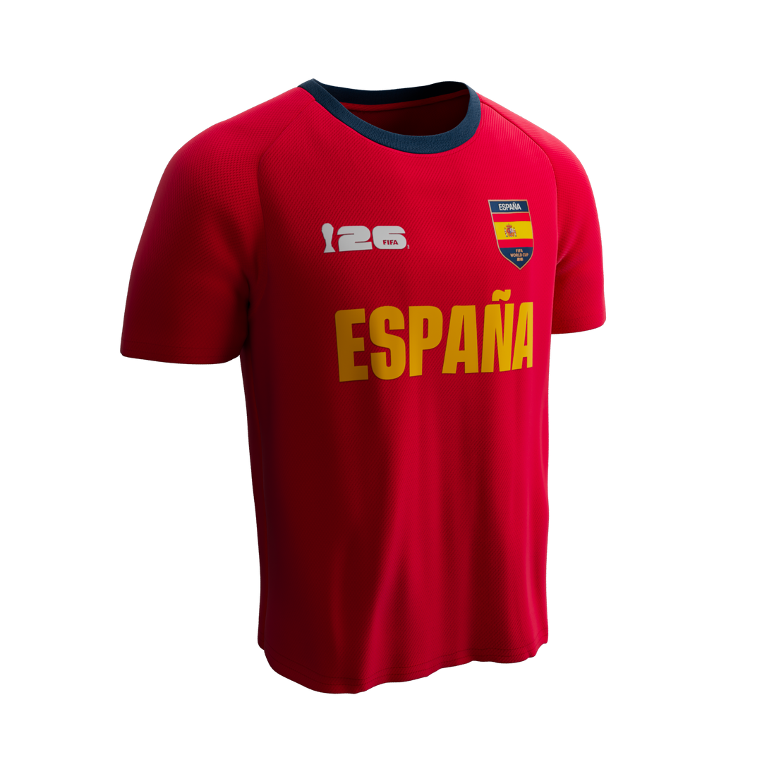 FANATICS NIÑO CONJ. DE SHORT FIFA SPAIN S/M RED