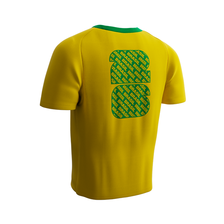 FANATICS NIÑO CONJ. DE SHORT FIFA BRAZIL S/M YELLOW