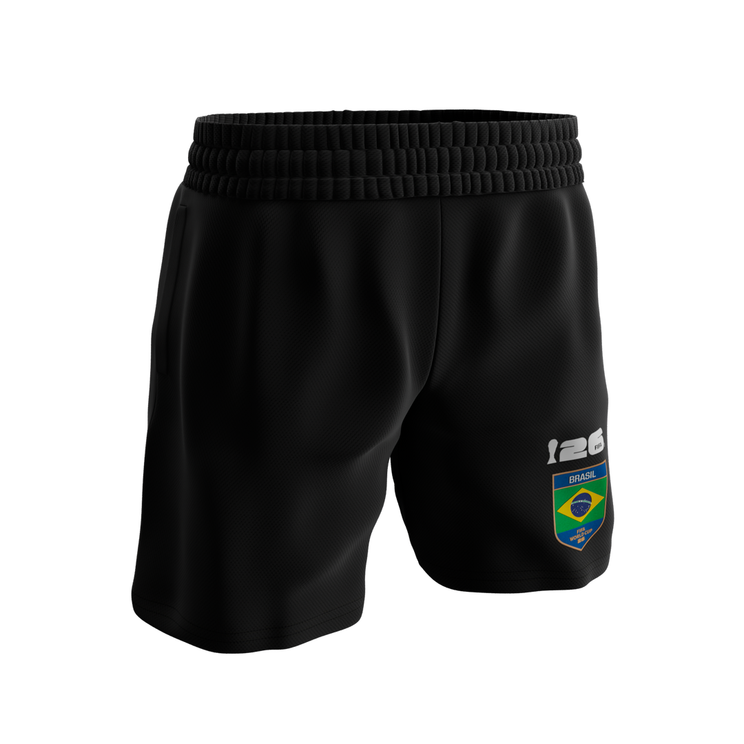 FANATICS NIÑO CONJ. DE SHORT FIFA BRAZIL S/M YELLOW