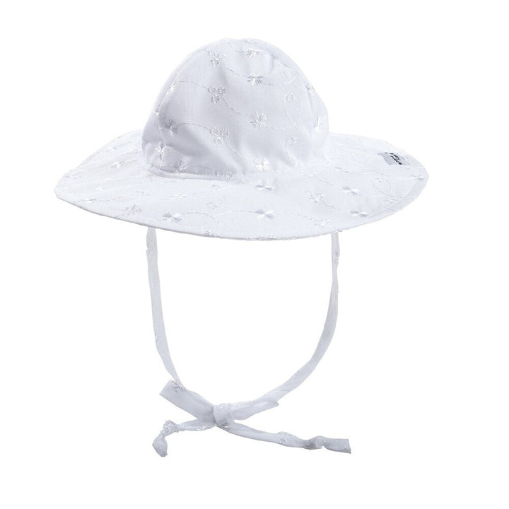 FLAP HAPPY NIÑA SOMBRERO WHITE EYELET