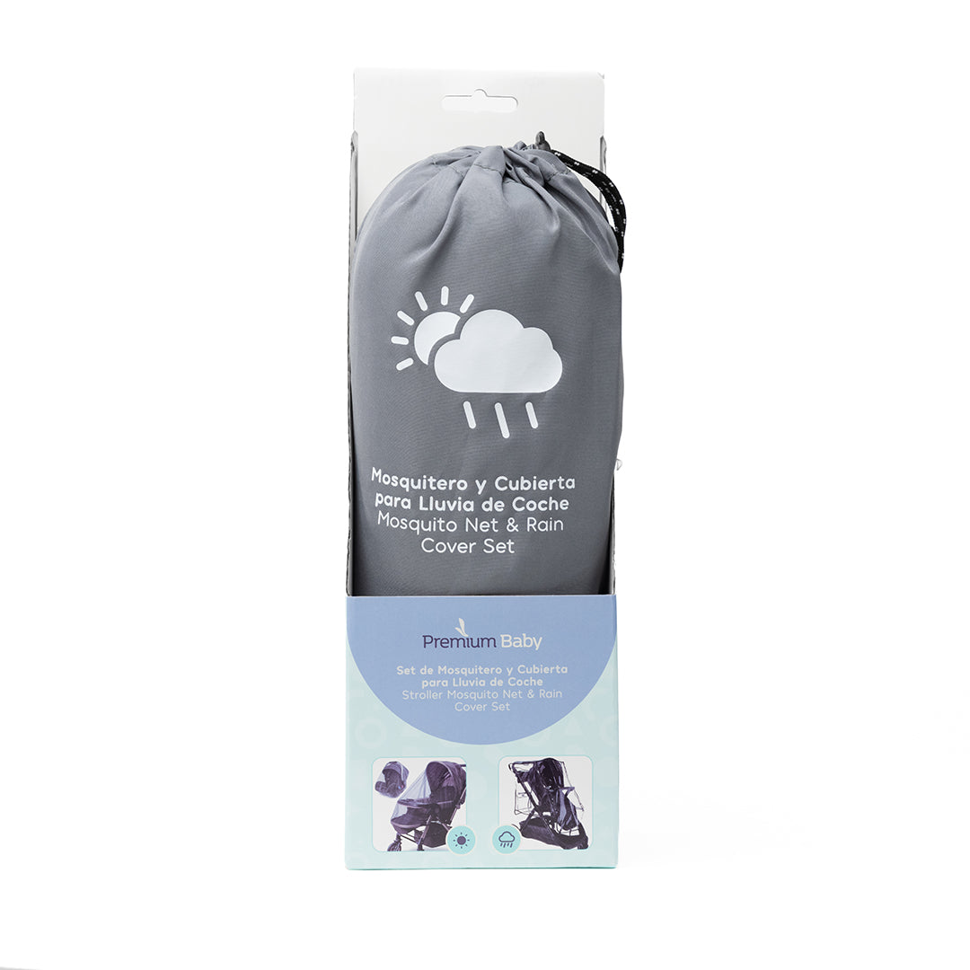 Premium Baby Set de Cubierta de Lluvia y Mosquitero P/Coches