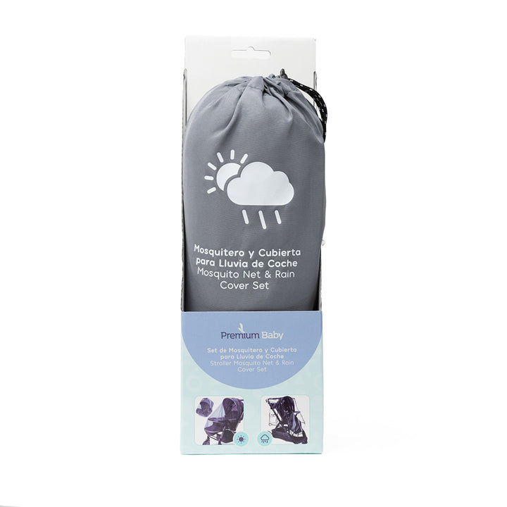 Premium Baby Set de Cubierta de Lluvia y Mosquitero P/Coches