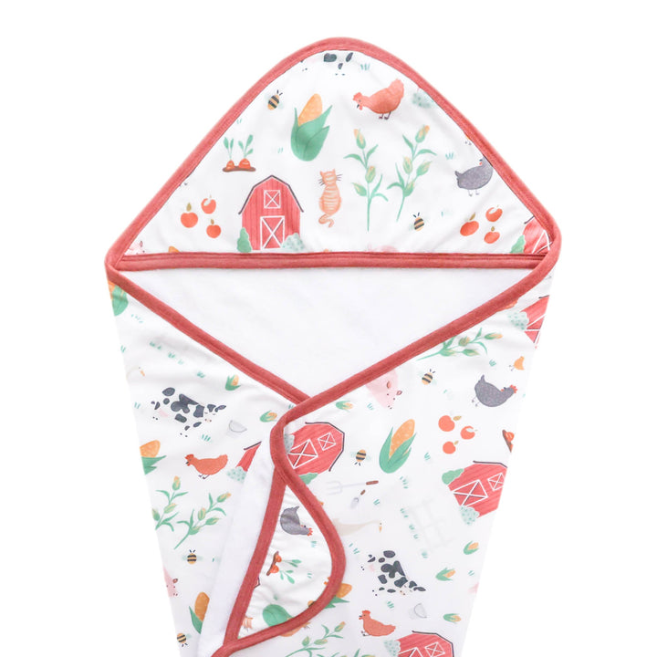 COPPER PEARL BEBE NIÑA TOALLA CON CAPUCHA PREMIUM FARMSTEAD