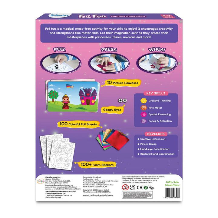 SKILLMATICS FOIL FUN UNICORN & PRINCESSES