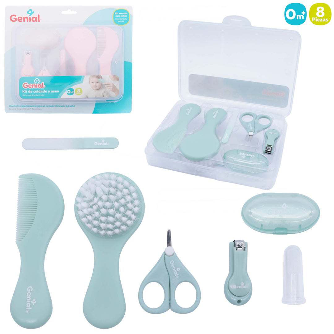 Kit de Cuidado y Aseo para Bebé - 8 Piezas Pink