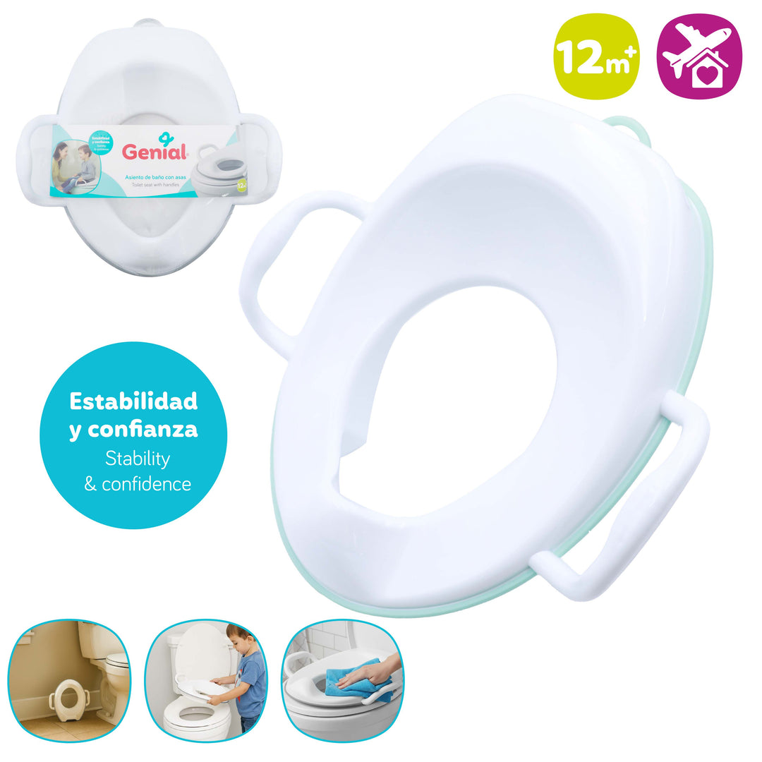 Asiento de Baño de Entrenamiento con Asas para Bebé