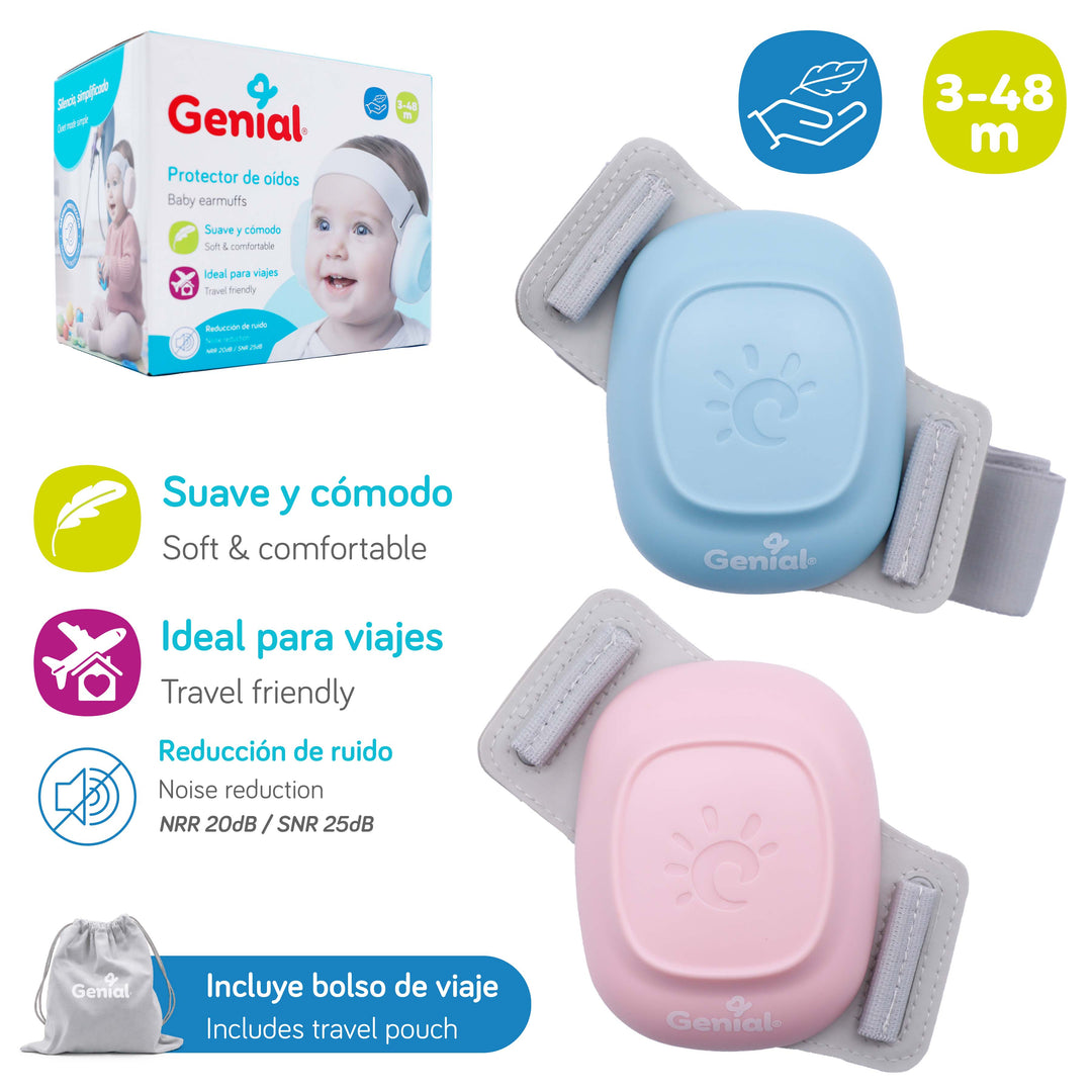 Protector de Oídos Genial  Bebe Niño Azul