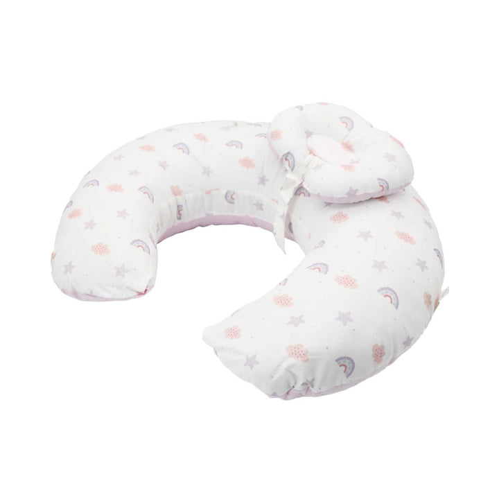 Genial Almohada de Lactancia W/Soporte Removible 0M+ Lila