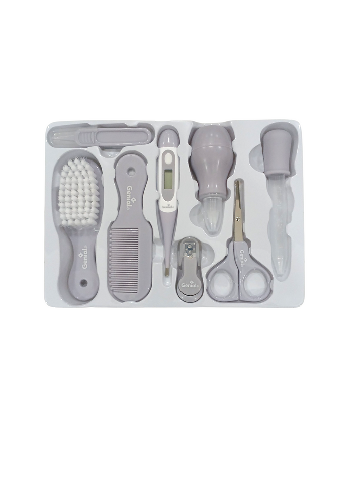 Genial Kit para el Cuidado y Aseo del Bebe 8PCS Grey