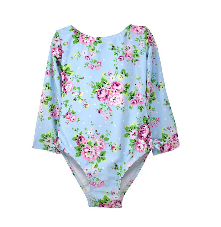 FLAP HAPPY NIÑA VESTIDO DE BAÑO BLUE COUNTRY FLORAL