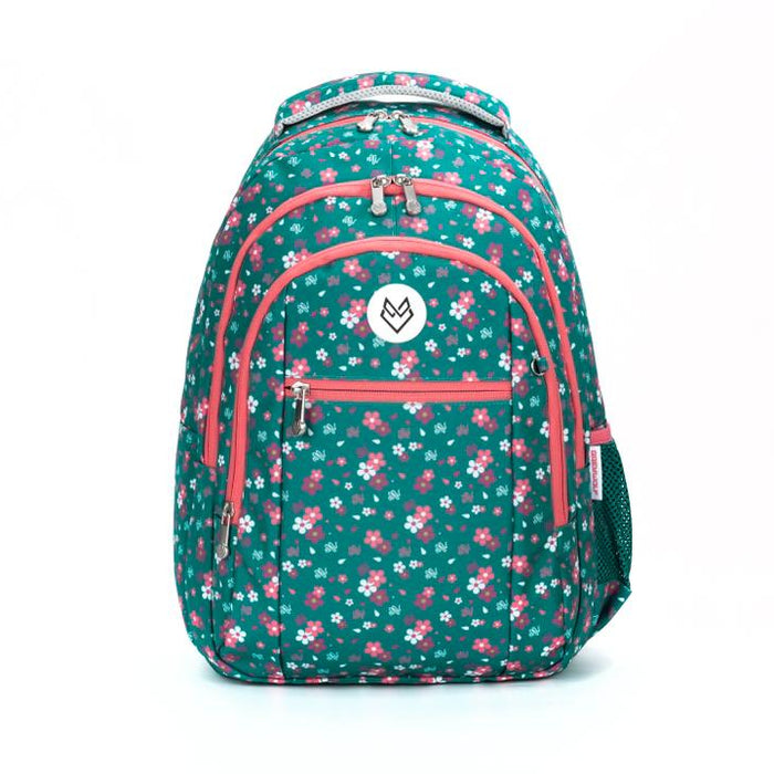 GREYWOLF MOCHILA RAVEN GREEN FLORALS